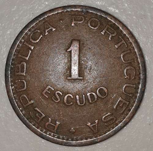 1965 - 1 ESCUDO - MOCAMBIQUE - MOZAMBIQUE - (Bronze)